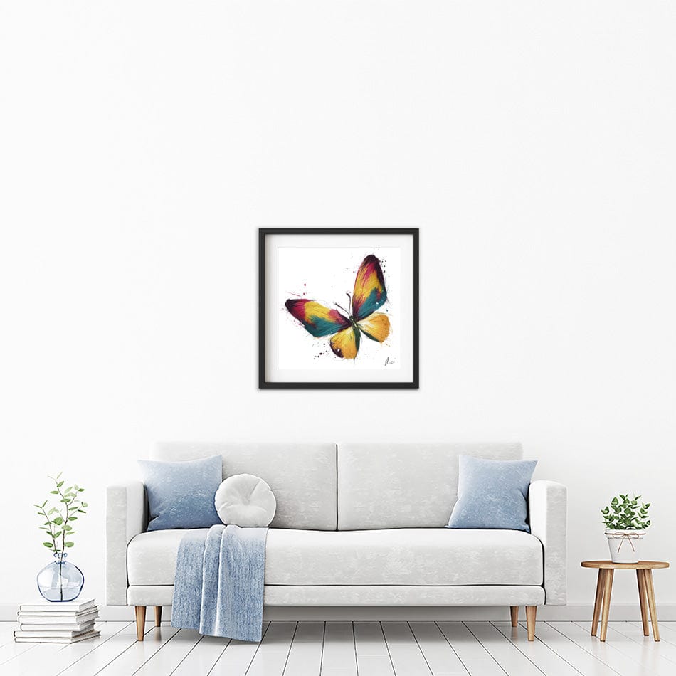 Delicate Butterfly Framed Art Print wall art product Aimee Linzi