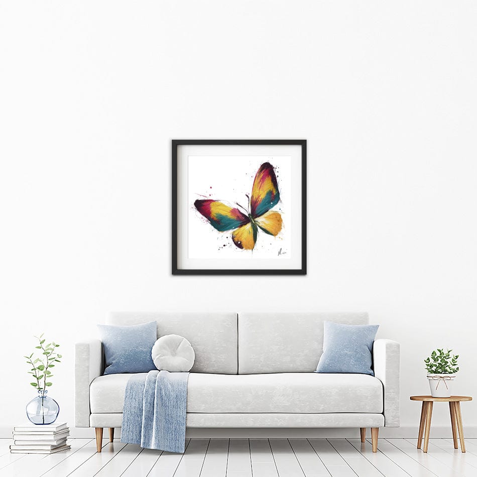 Delicate Butterfly Framed Art Print wall art product Aimee Linzi