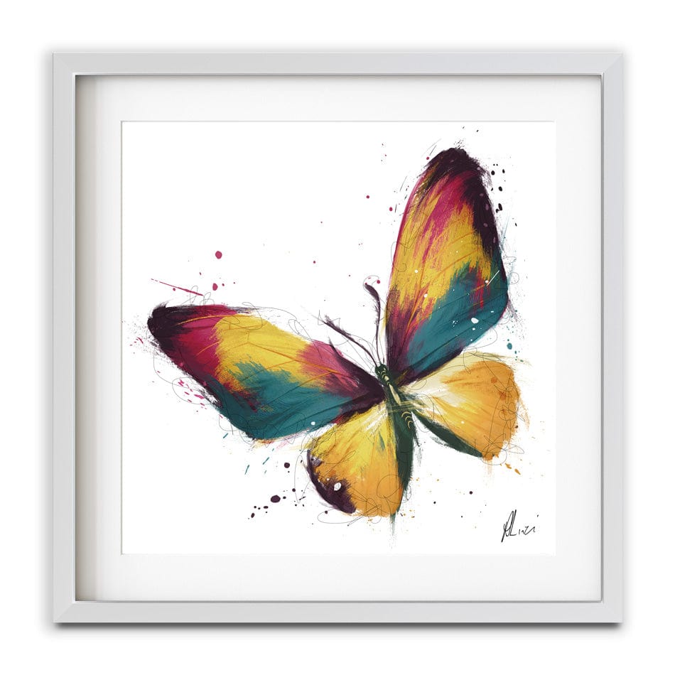 Delicate Butterfly Framed Art Print wall art product Aimee Linzi