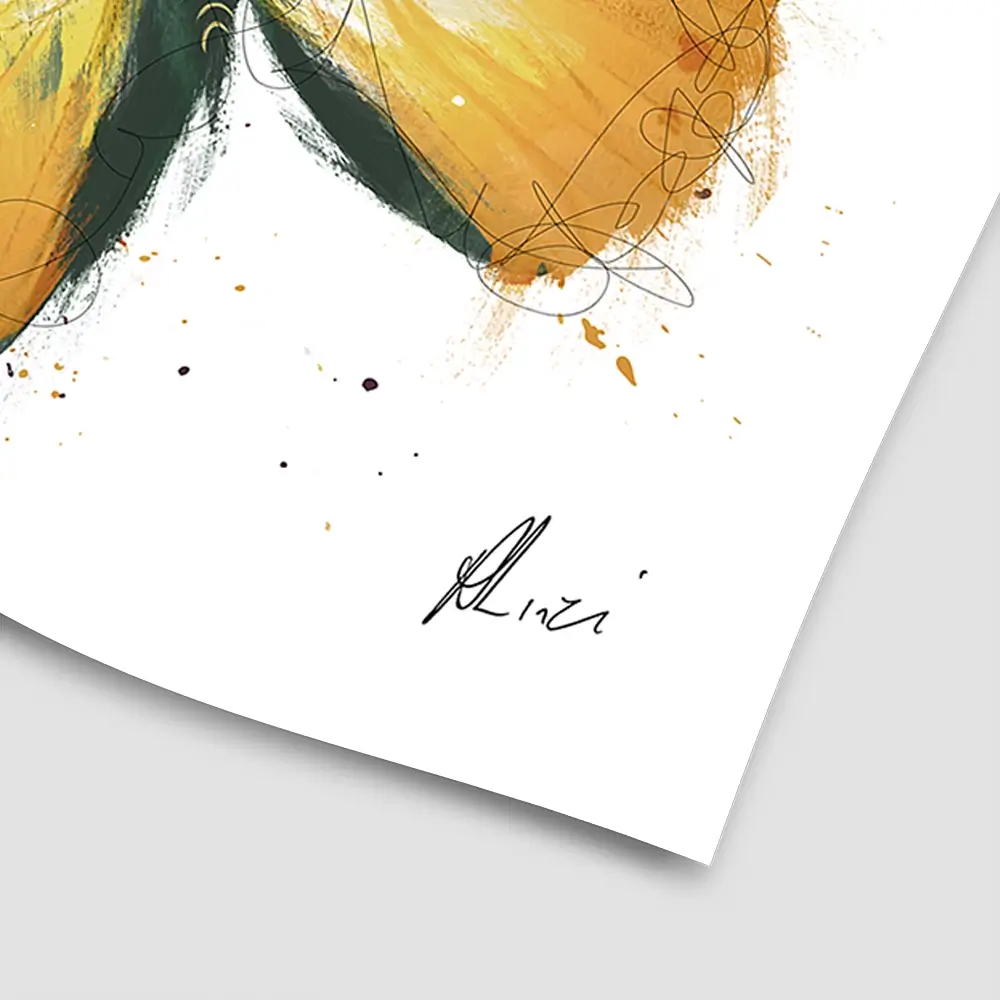 Delicate Butterfly Square Art Print Delicate Butterfly Square Art Print wall art product Aimee Linzi
