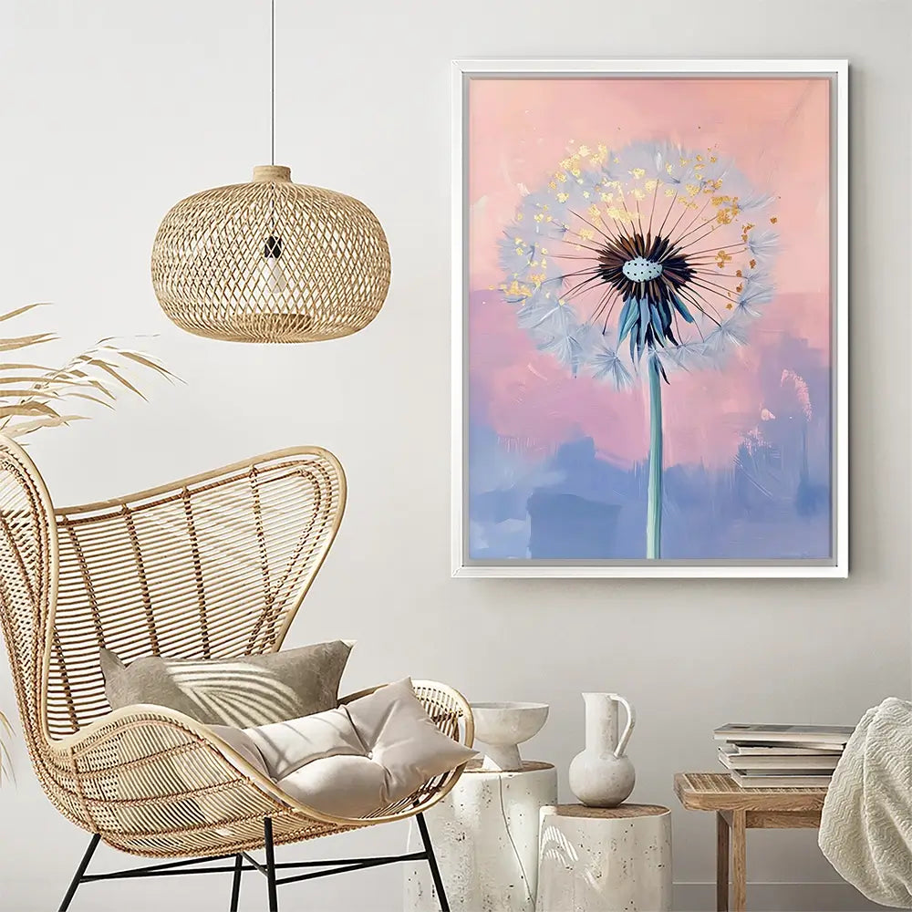 Delicate Dandelion Canvas Print Delicate Dandelion Canvas Print wall art product LSR Design Studio - Independent