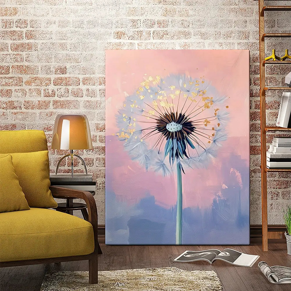 Delicate Dandelion Canvas Print Delicate Dandelion Canvas Print wall art product LSR Design Studio - Independent