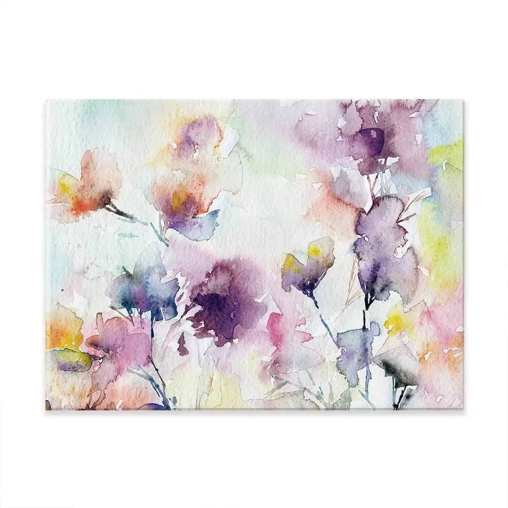 Delicate Floral Watercolour Canvas Print Delicate Floral Watercolour Canvas Print wall art product Oaurea / Shutterstock