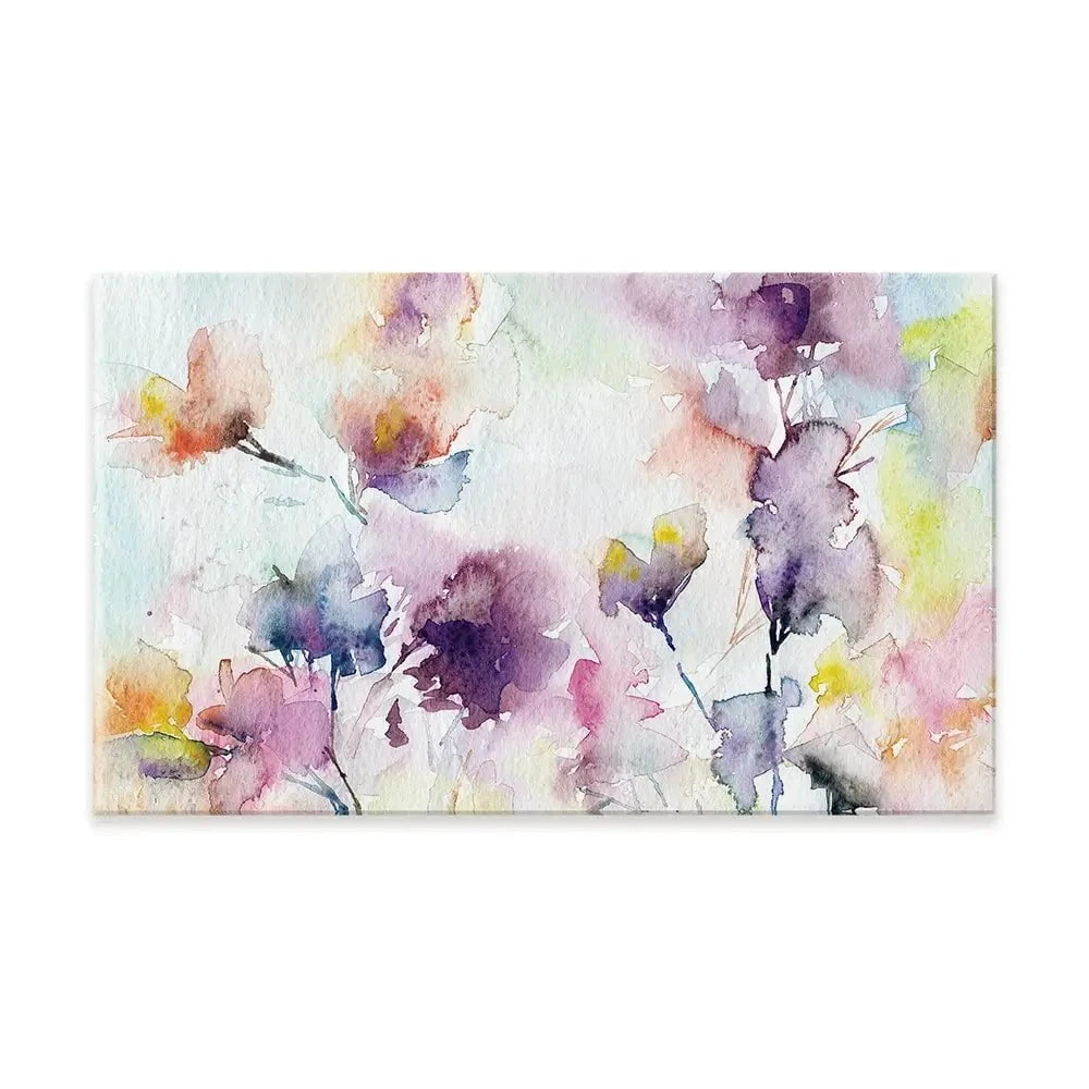Delicate Floral Watercolour Canvas Print Delicate Floral Watercolour Canvas Print wall art product Oaurea / Shutterstock