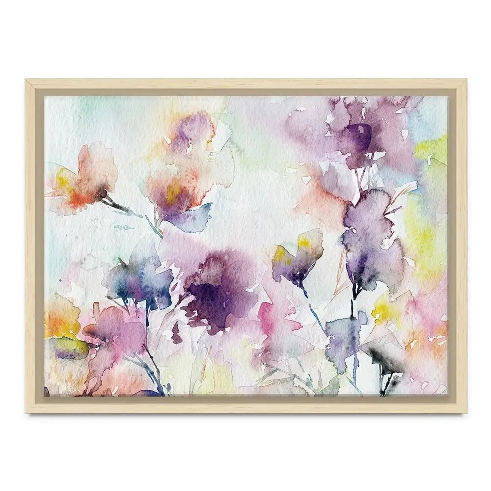 Delicate Floral Watercolour Canvas Print Delicate Floral Watercolour Canvas Print wall art product Oaurea / Shutterstock