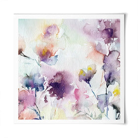 Delicate Floral Watercolour Square Art Print Delicate Floral Watercolour Square Art Print wall art product Oaurea / Shutterstock