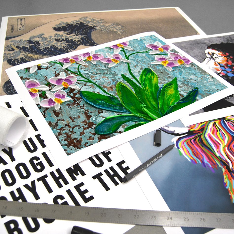 Delicate Orchids Art Print wall art product Olga Tkachyk