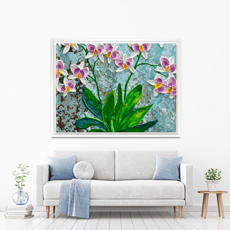 Delicate Orchids Canvas Print wall art product Olga Tkachyk