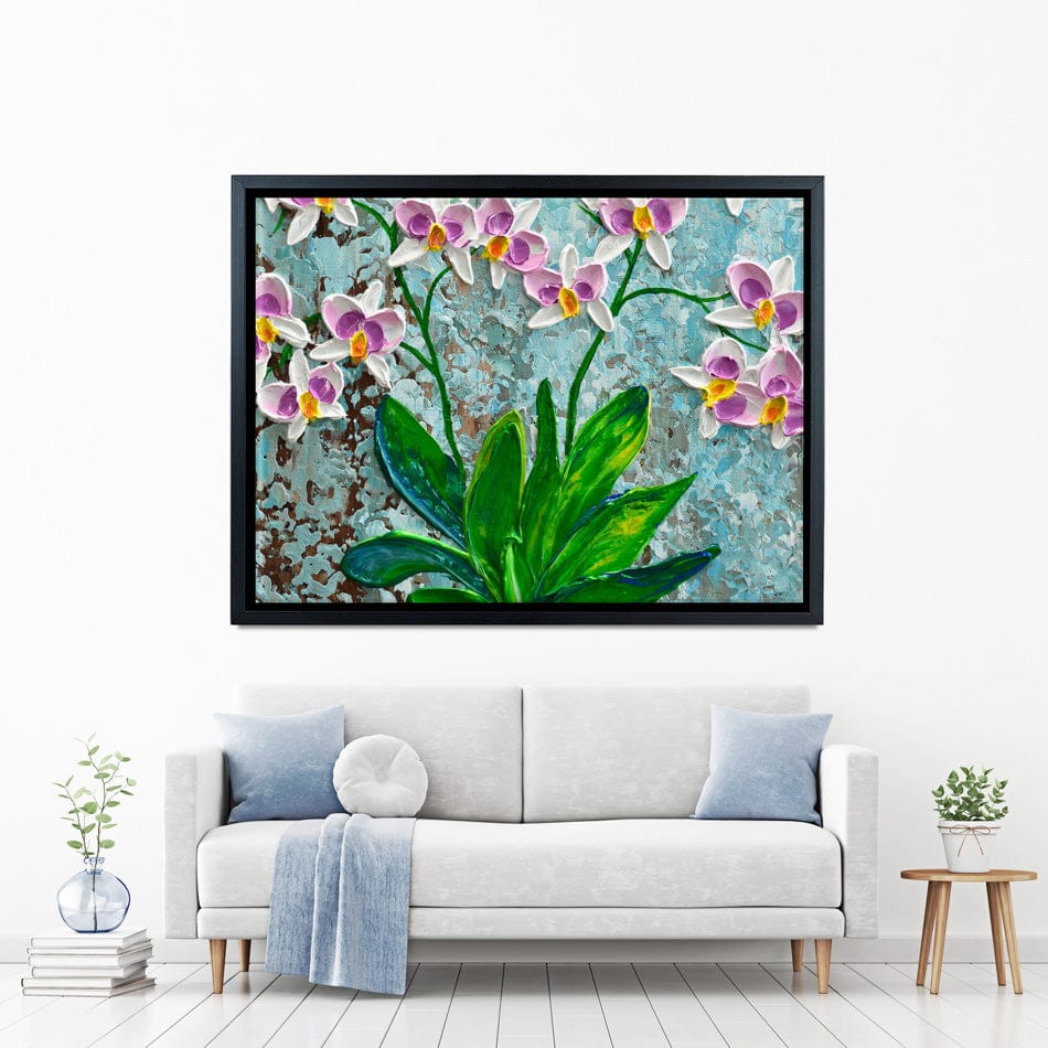 Delicate Orchids Canvas Print wall art product Olga Tkachyk
