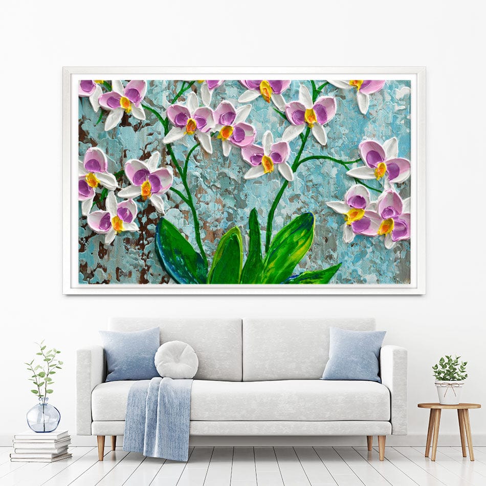 Delicate Orchids Canvas Print wall art product Olga Tkachyk