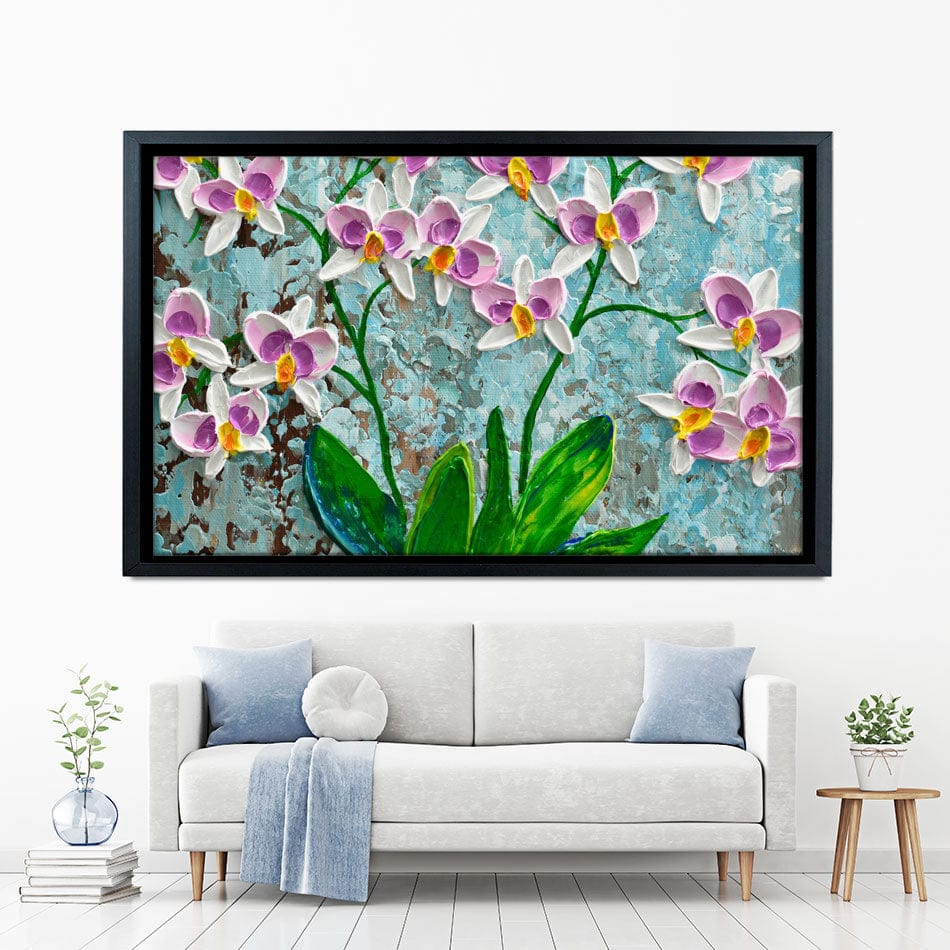 Delicate Orchids Canvas Print wall art product Olga Tkachyk