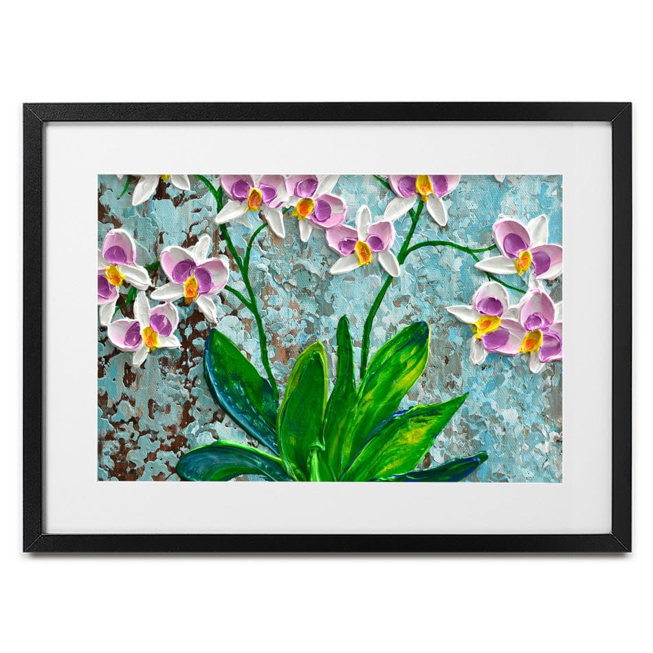 Delicate Orchids Framed Art Print wall art product Olga Tkachyk