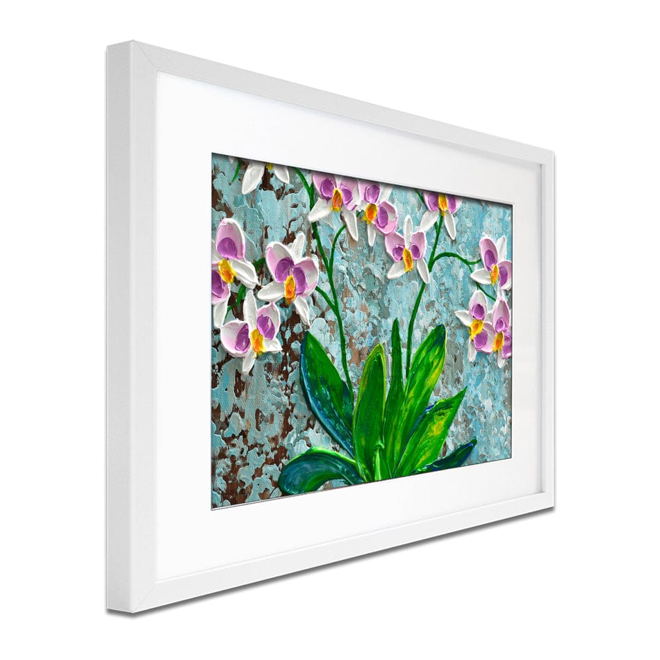 Delicate Orchids Framed Art Print wall art product Olga Tkachyk