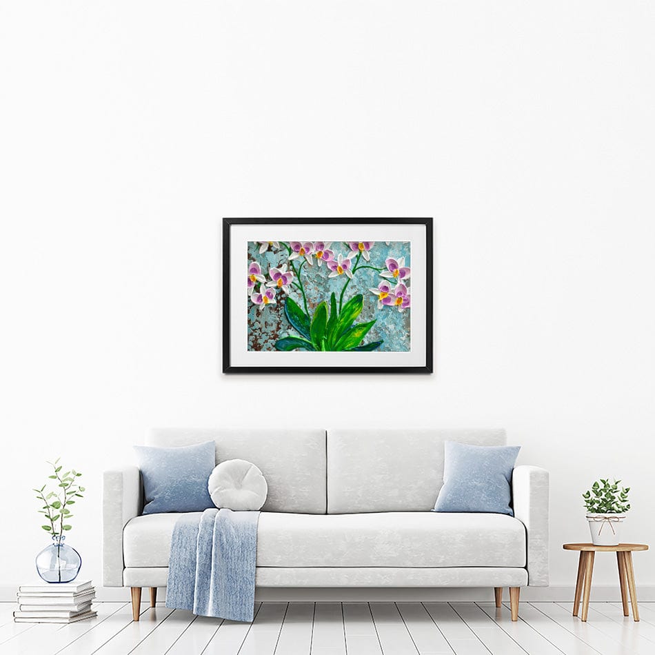 Delicate Orchids Framed Art Print wall art product Olga Tkachyk