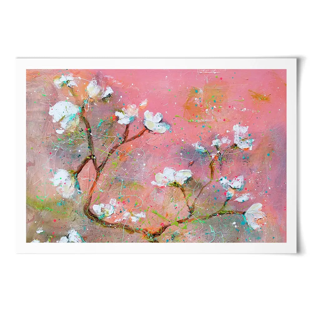 Delicate Pink Blossoms Art Print Delicate Pink Blossoms Art Print wall art product Studio Paint-Ing