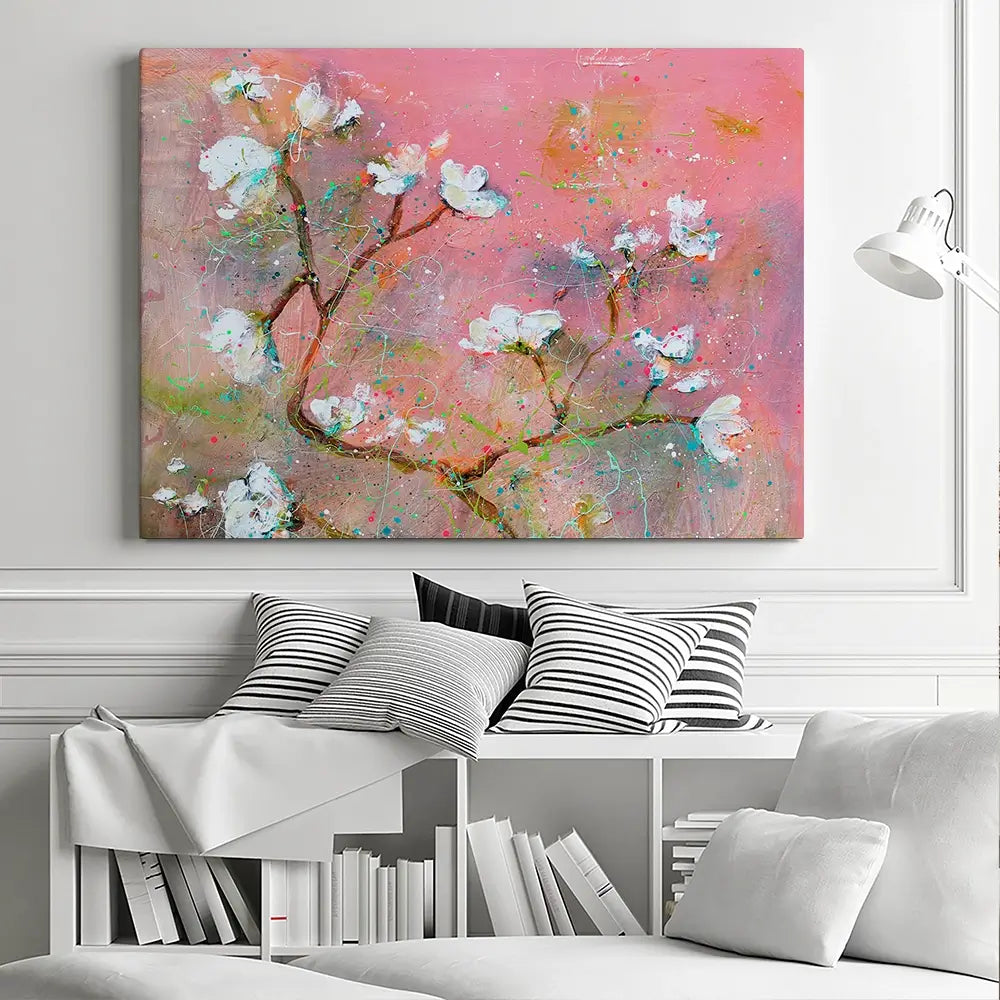 Delicate Pink Blossoms Canvas Print Delicate Pink Blossoms Canvas Print wall art product Studio Paint-Ing
