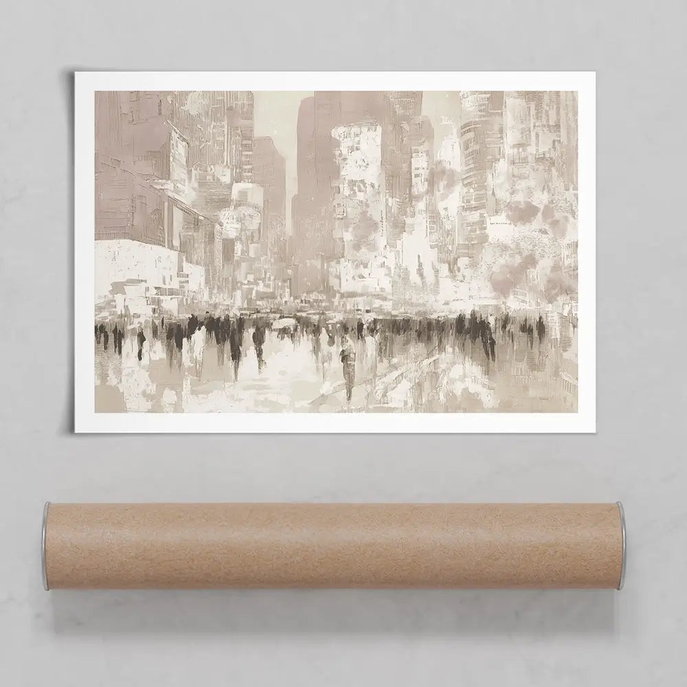 Dense Avenue In Vapor Art Print Dense Avenue In Vapor Art Print wall art product Chromatic Storm Studio
