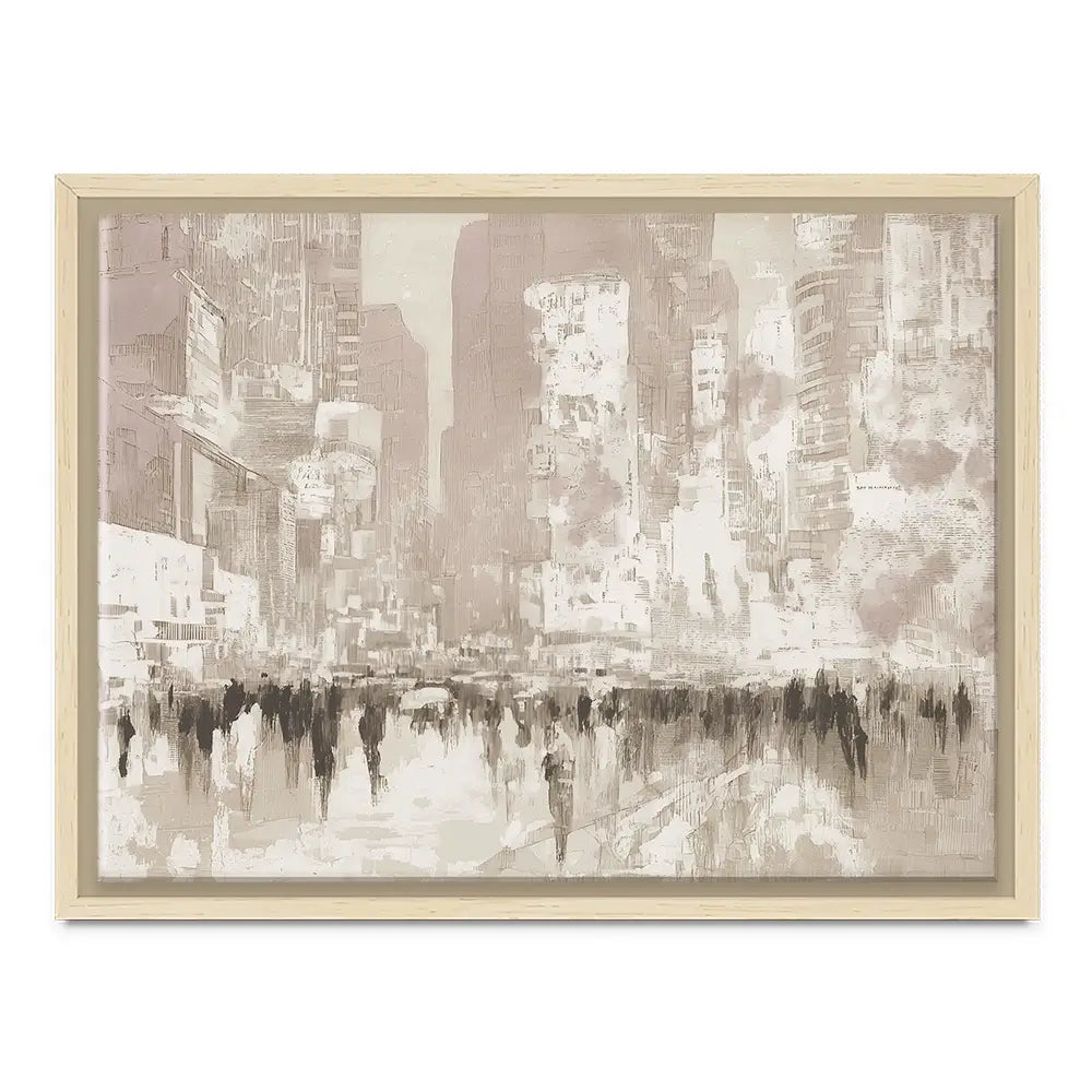 Dense Avenue In Vapor Canvas Print Dense Avenue In Vapor Canvas Print wall art product Chromatic Storm Studio