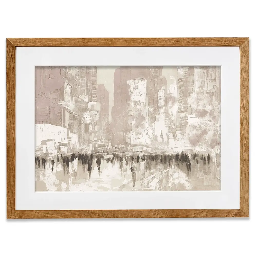 Dense Avenue In Vapor Framed Art Print Dense Avenue In Vapor Framed Art Print wall art product Chromatic Storm Studio