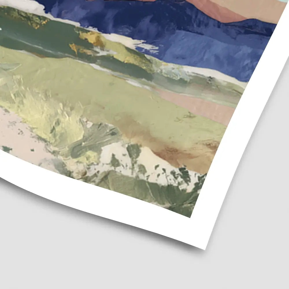 Desert Basin Sunset Vista Art Print Desert Basin Sunset Vista Art Print wall art product Chromatic Storm Studio