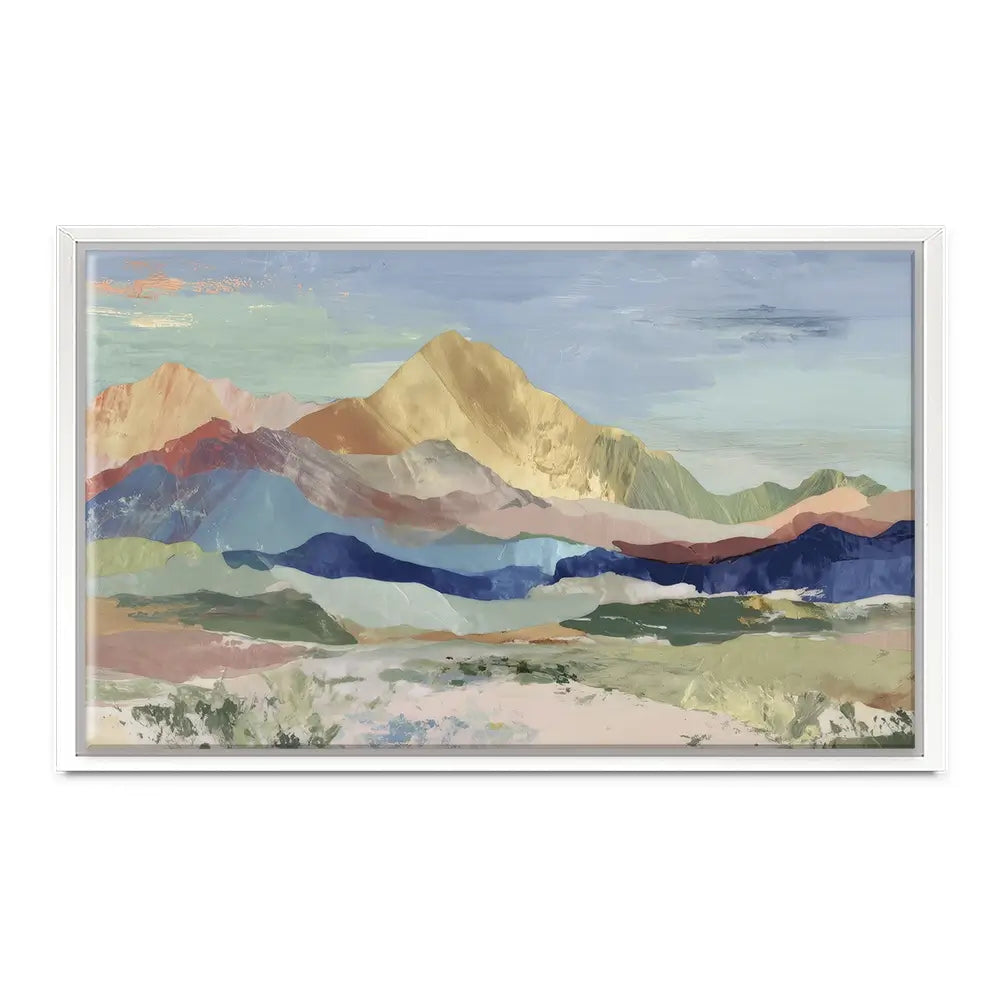 Desert Basin Sunset Vista Canvas Print Desert Basin Sunset Vista Canvas Print wall art product Chromatic Storm Studio