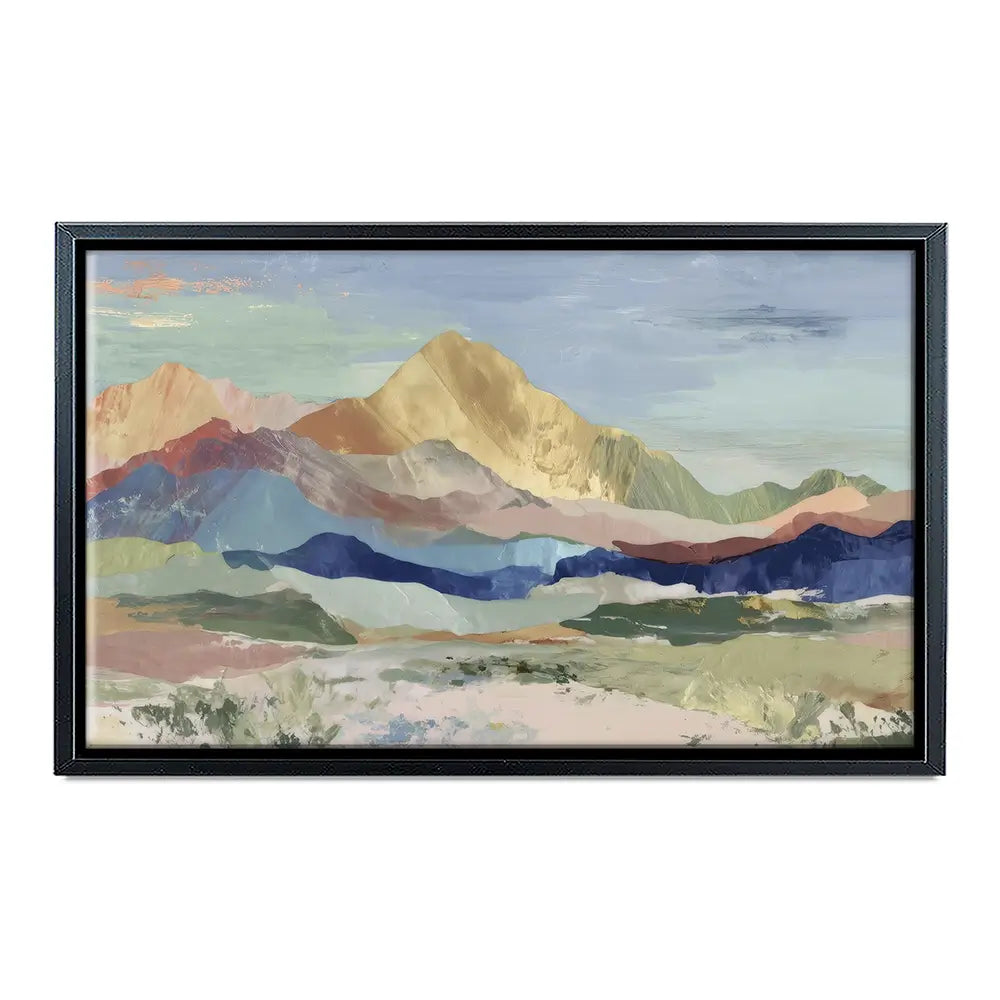 Desert Basin Sunset Vista Canvas Print Desert Basin Sunset Vista Canvas Print wall art product Chromatic Storm Studio