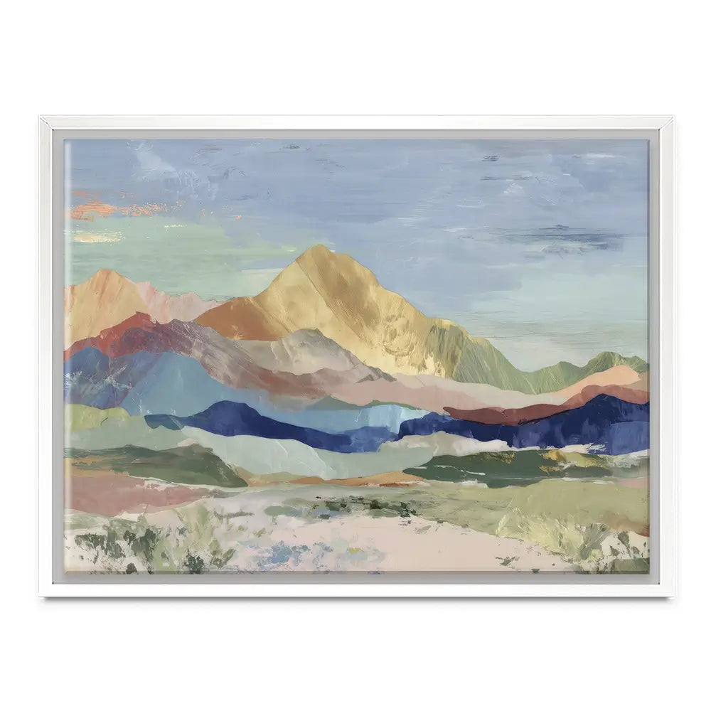 Desert Basin Sunset Vista Canvas Print Desert Basin Sunset Vista Canvas Print wall art product Chromatic Storm Studio