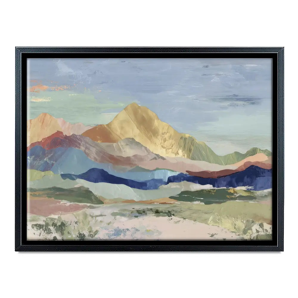 Desert Basin Sunset Vista Canvas Print Desert Basin Sunset Vista Canvas Print wall art product Chromatic Storm Studio