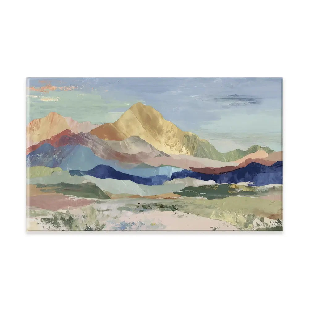 Desert Basin Sunset Vista Canvas Print Desert Basin Sunset Vista Canvas Print wall art product Chromatic Storm Studio