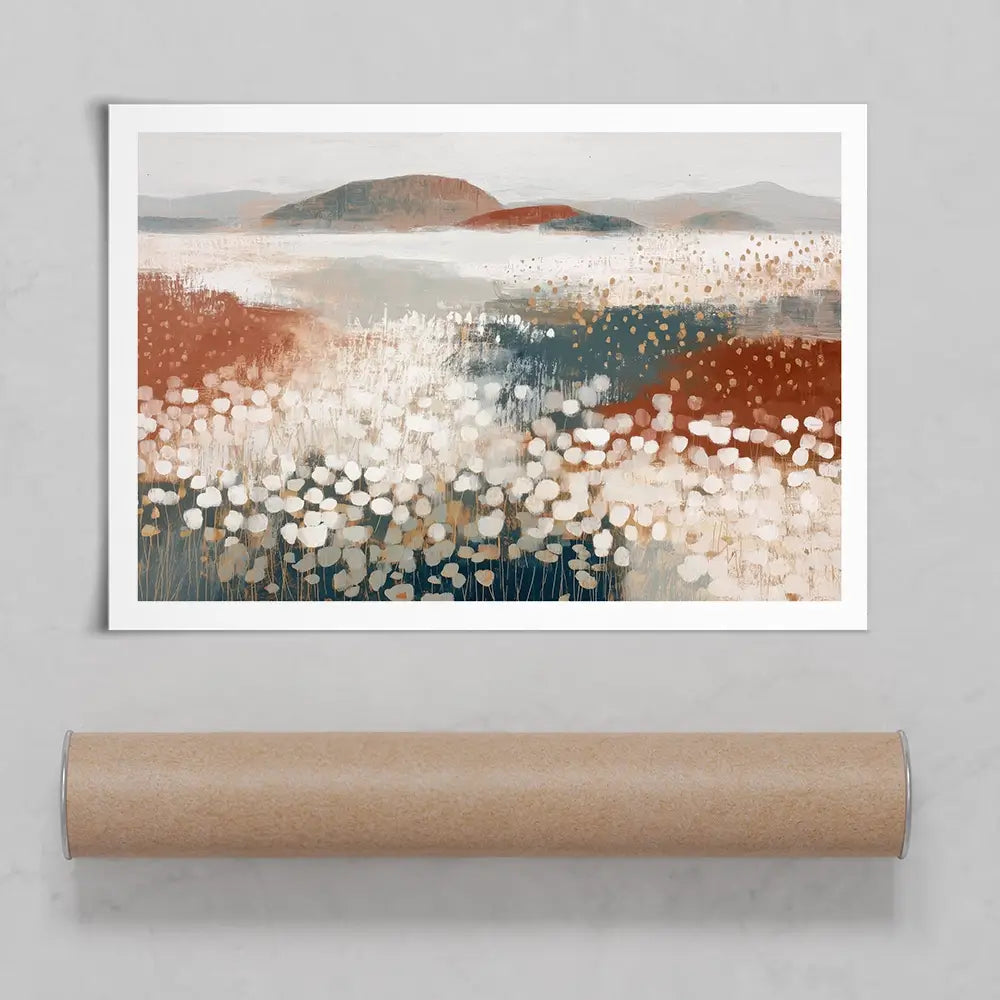 Desert Wildflowers After Rain Art Print Desert Wildflowers After Rain Art Print wall art product Chromatic Storm Studio