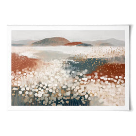 Desert Wildflowers After Rain Art Print Desert Wildflowers After Rain Art Print wall art product Chromatic Storm Studio