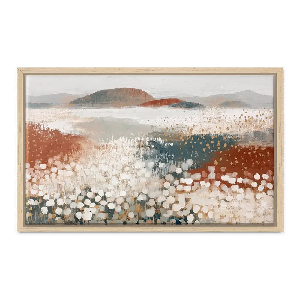 Desert Wildflowers After Rain Canvas Print Desert Wildflowers After Rain Canvas Print wall art product Chromatic Storm Studio