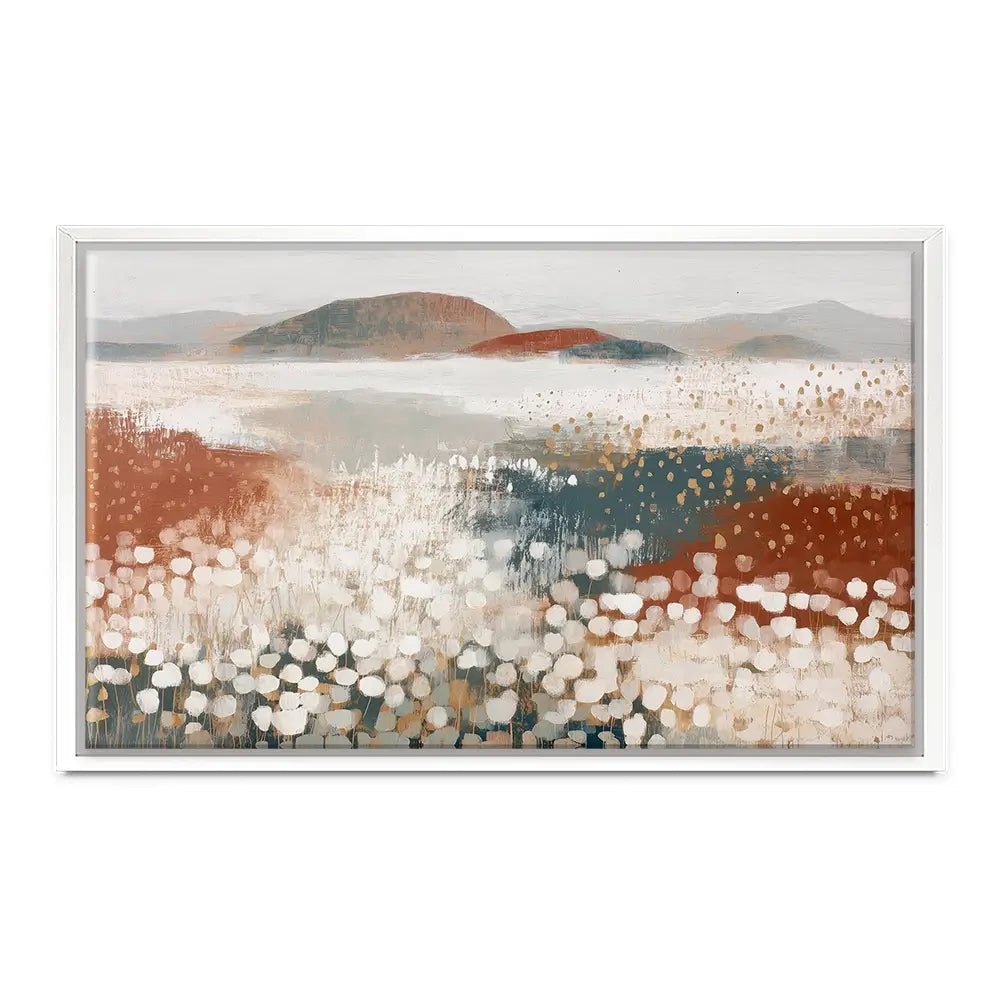 Desert Wildflowers After Rain Canvas Print Desert Wildflowers After Rain Canvas Print wall art product Chromatic Storm Studio