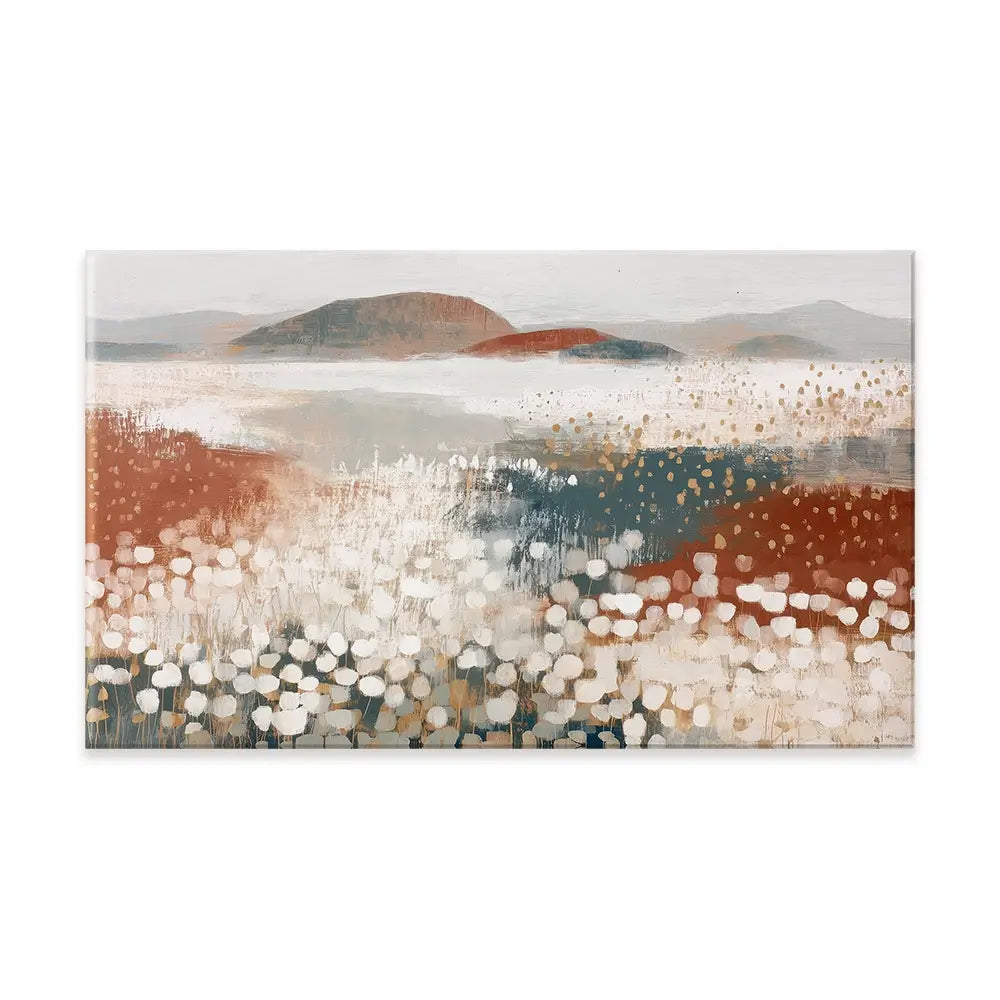 Desert Wildflowers After Rain Canvas Print Desert Wildflowers After Rain Canvas Print wall art product Chromatic Storm Studio