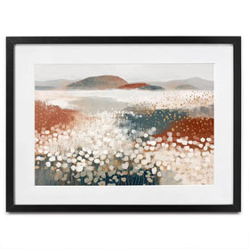 Desert Wildflowers After Rain Framed Art Print Desert Wildflowers After Rain Framed Art Print wall art product Chromatic Storm Studio
