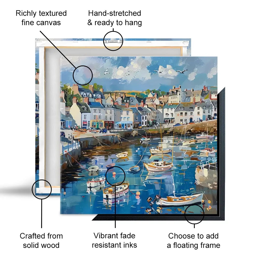 Devon Harbour Canvas Print Devon Harbour Canvas Print wall art product David Alexander Elder