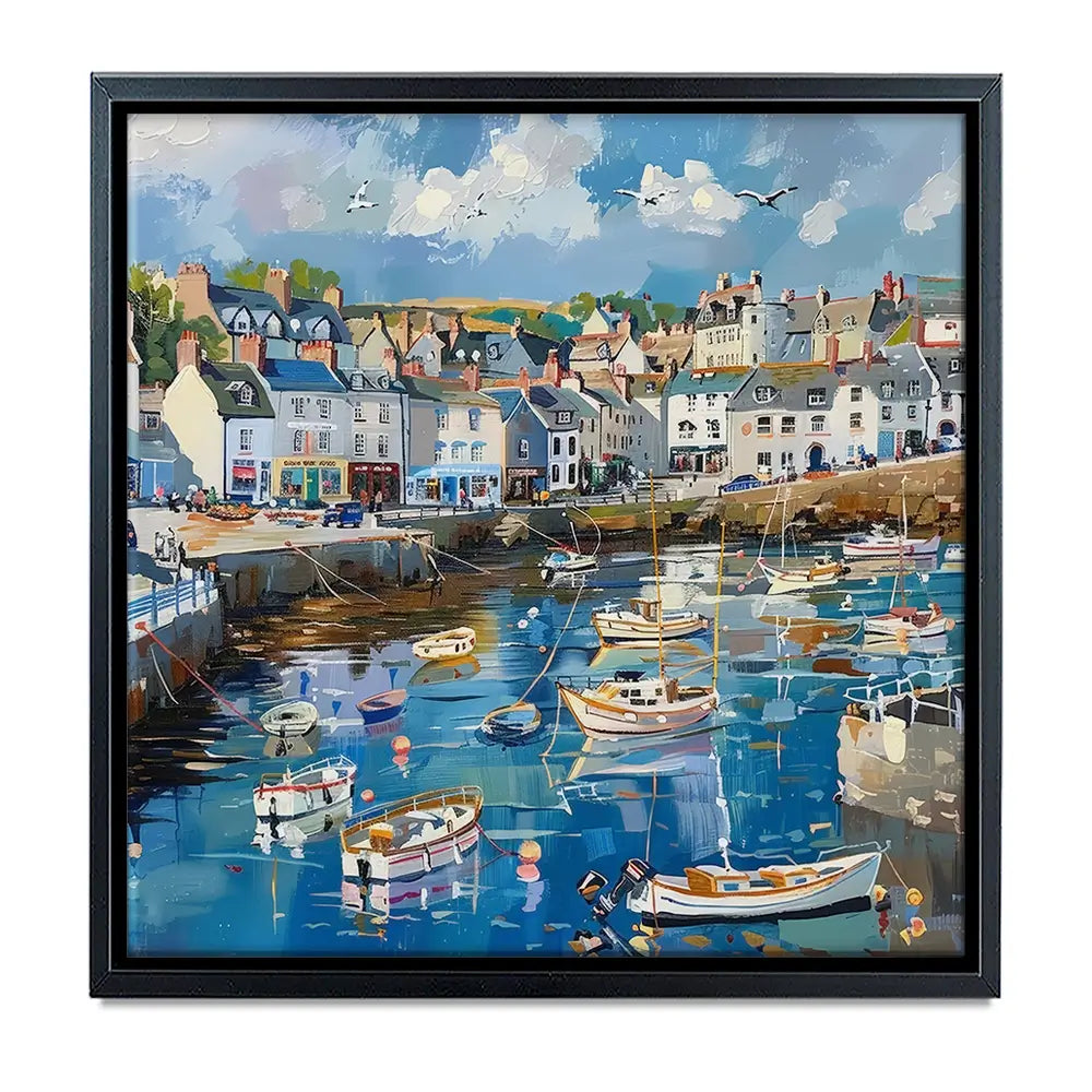 Devon Harbour Oversized Canvas Print Devon Harbour Oversized Canvas Print wall art product Art Print Shop