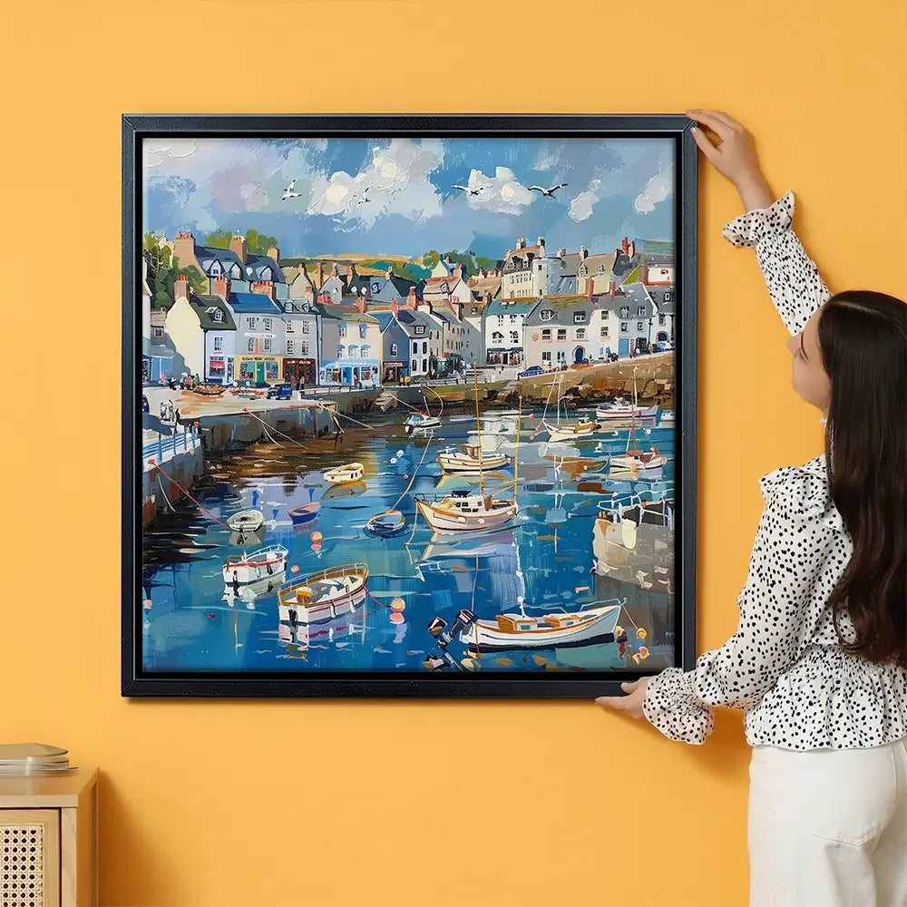 Devon Harbour Oversized Canvas Print Devon Harbour Oversized Canvas Print wall art product Art Print Shop