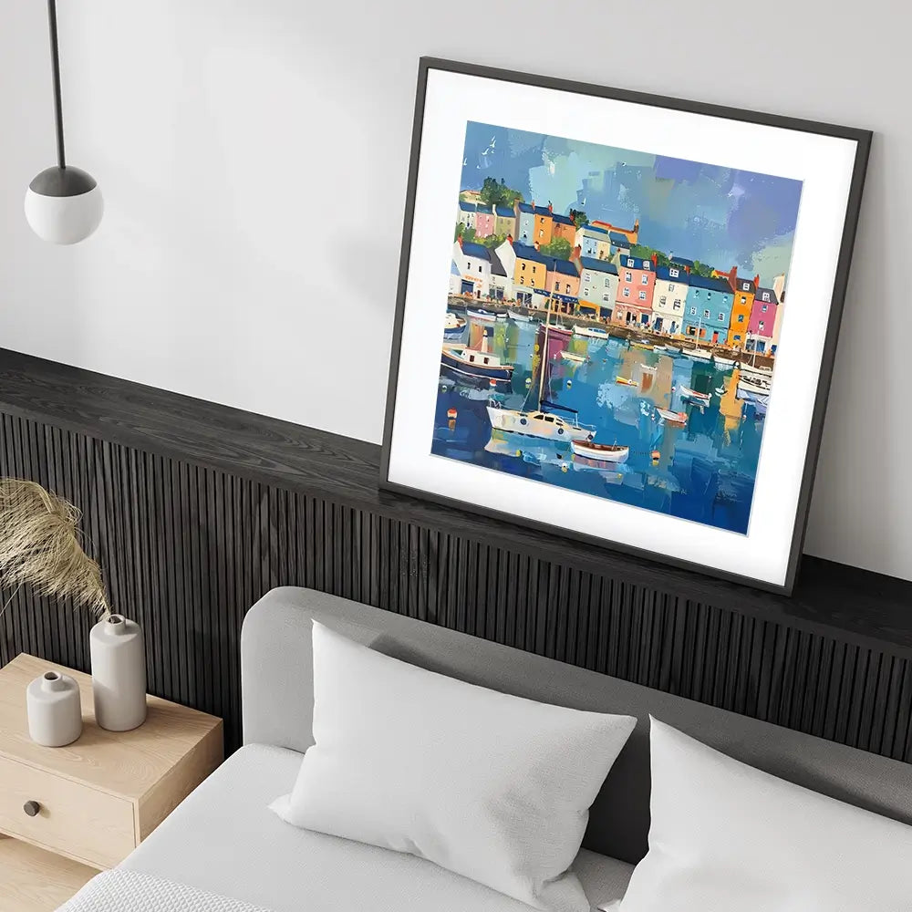 Devon Town Harbour Framed Art Print Devon Town Harbour Framed Art Print wall art product David Alexander Elder