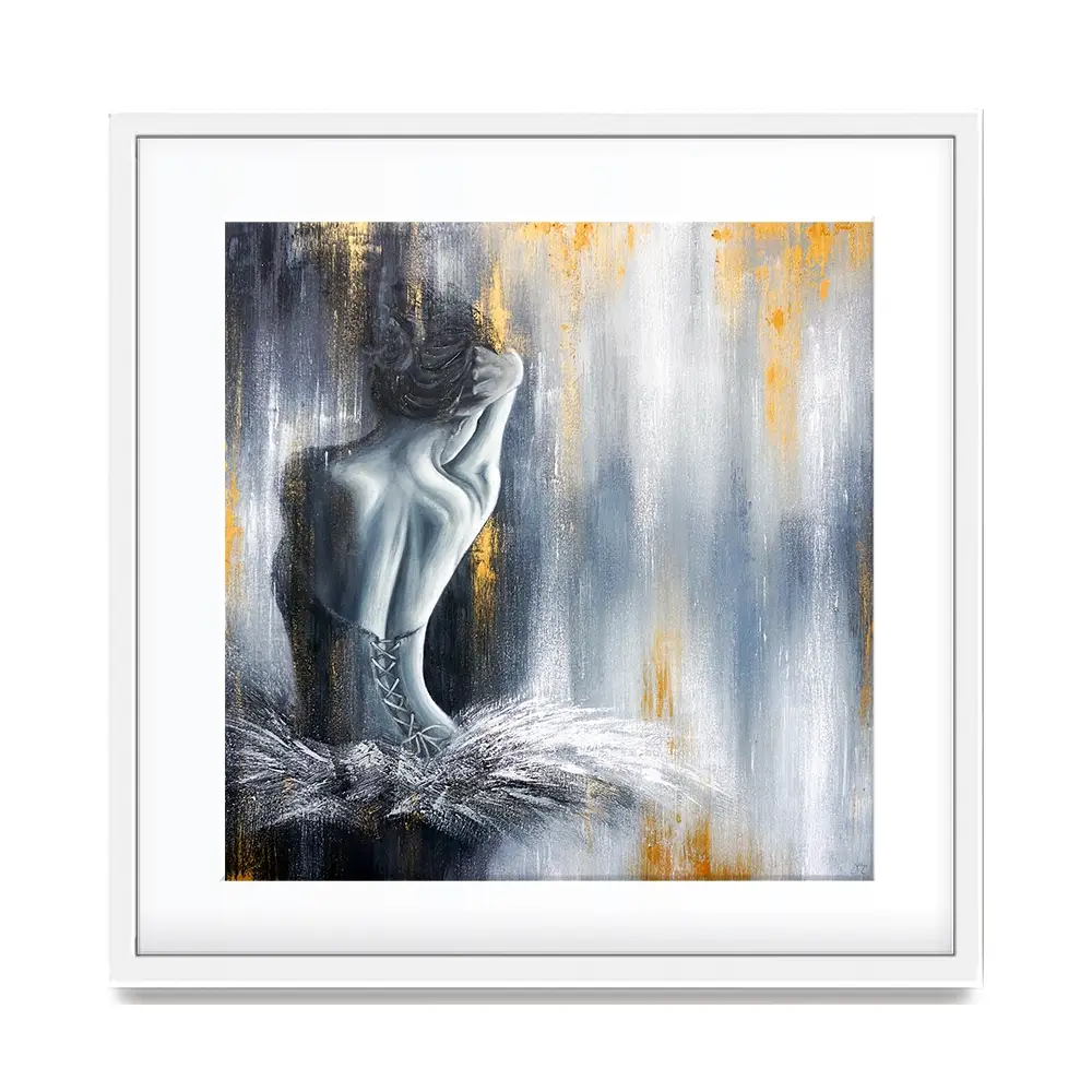 Devotion Square Framed Art Print Devotion Square Framed Art Print wall art product Isabella Karolewicz