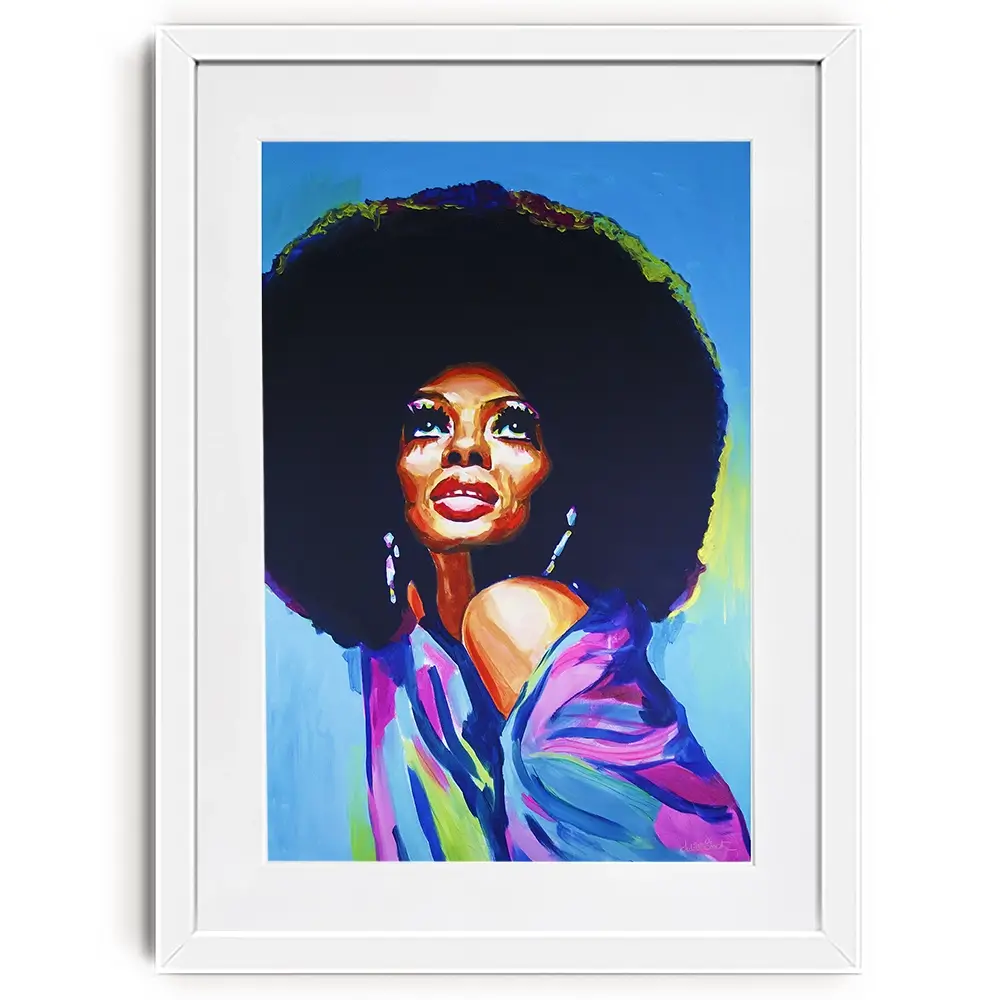 Diana Ross The Boss Framed Art Print Diana Ross The Boss Framed Art Print wall art product Juliet Stockton