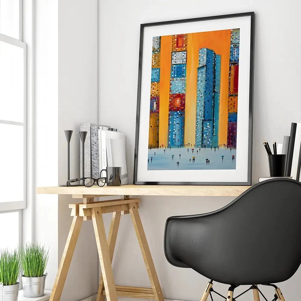 Didn't It Rain Framed Art Print Didn't It Rain Framed Art Print wall art product Ekaterina Ermilkina