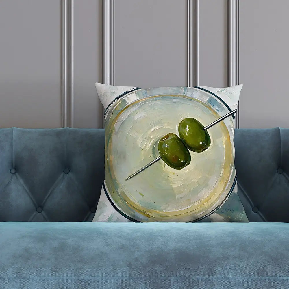 Dirty Martini Cocktail Cushion Dirty Martini Cocktail Cushion wall art product David Alexander Elder