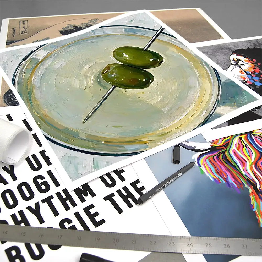 Dirty Martini Cocktail Square Art Print Dirty Martini Cocktail Square Art Print wall art product David Alexander Elder