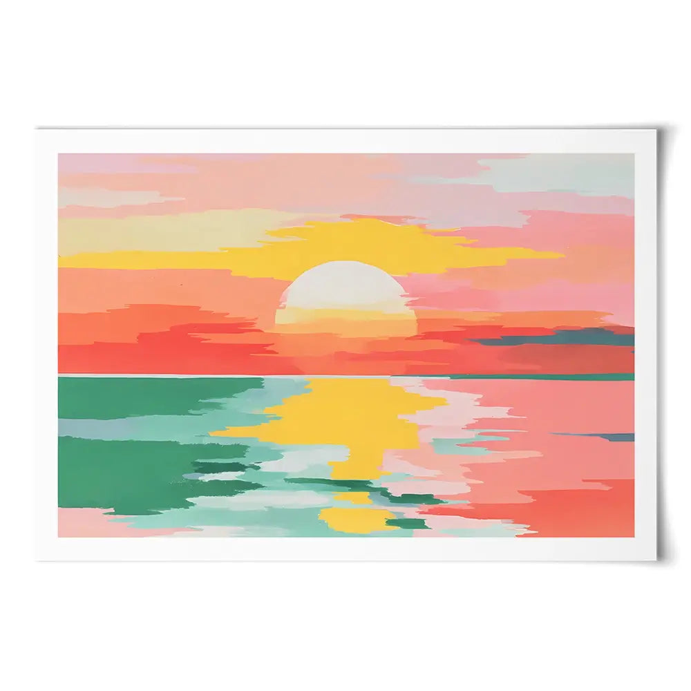 Disappearing Sun Art Print Disappearing Sun Art Print wall art product IAmHomeStudio