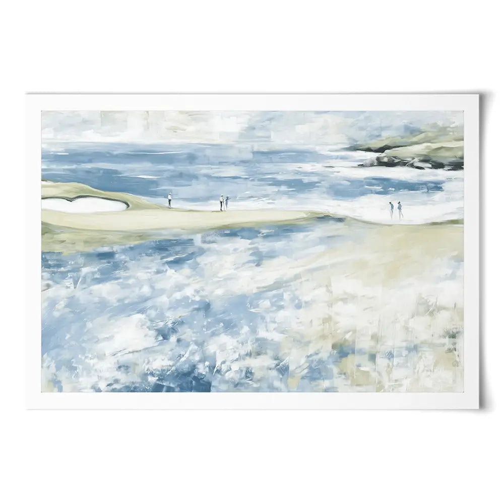 Distant Figures At The Tideline Art Print Distant Figures At The Tideline Art Print wall art product Chromatic Storm Studio