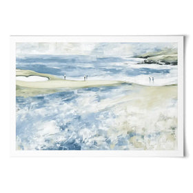 Distant Figures At The Tideline Art Print Distant Figures At The Tideline Art Print wall art product Chromatic Storm Studio