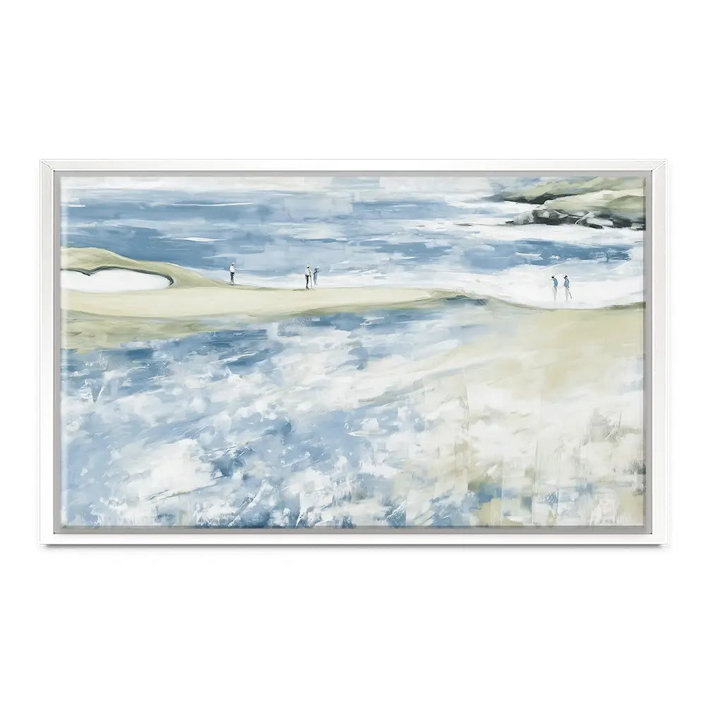 Distant Figures At The Tideline Canvas Print Distant Figures At The Tideline Canvas Print wall art product Chromatic Storm Studio