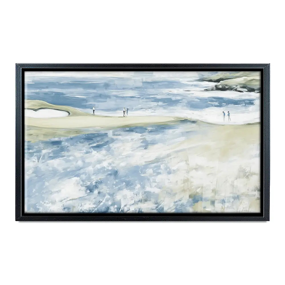 Distant Figures At The Tideline Canvas Print Distant Figures At The Tideline Canvas Print wall art product Chromatic Storm Studio
