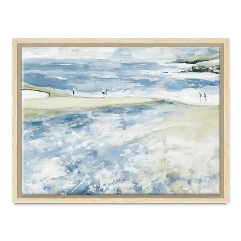 Distant Figures At The Tideline Canvas Print Distant Figures At The Tideline Canvas Print wall art product Chromatic Storm Studio